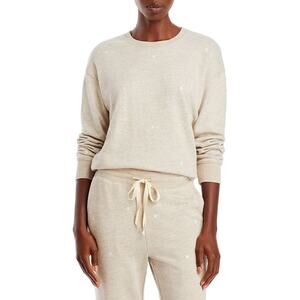 Rails 'Ramona' White Cotton Blend Star Print Drop Shoulders Sweatshirt Size XS